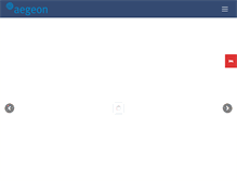 Tablet Screenshot of aegeon-hotel.com